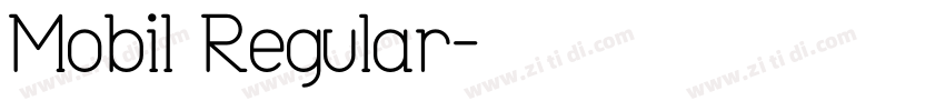 Mobil Regular字体转换